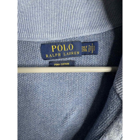 Polo Ralph Lauren Half Zip Pullover Sweater Pima Cotton size 2x - Picture 4 of 6